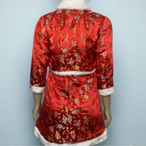 Vintage Eastern Collection Fur Trimmed Cheongsam Dress & Matching Jacket - Picture 5 of 8